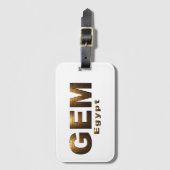 The Grand Egyptian Museum Gepäckanhänger (Vorderseite Vertikal)