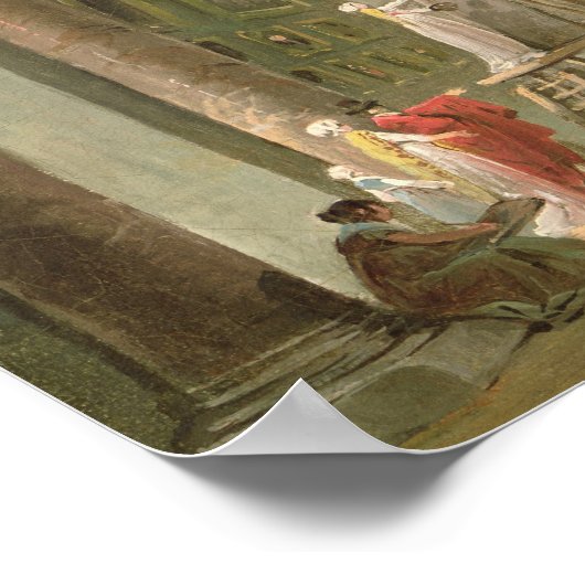 The Grand Gallery of the Louvre Poster (Ecke)