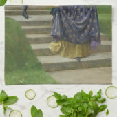The Grand Lady (von John Collier) Geschirrtuch (Gefaltet)