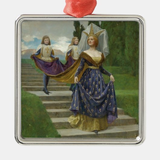 The Grand Lady (von John Collier) Ornament Aus Metall (Vorne)