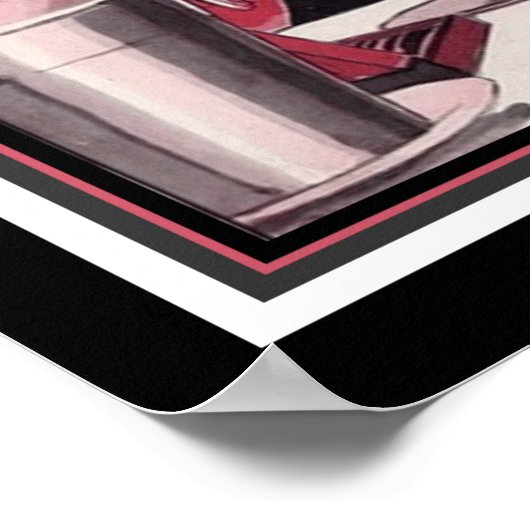 "The Grand Palace at Montmarte" 1926 Art Deco Poster (Ecke)