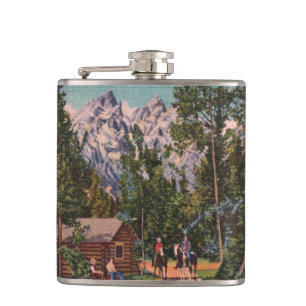 The Grand Tetons - Wyomoming Flask Flachmann