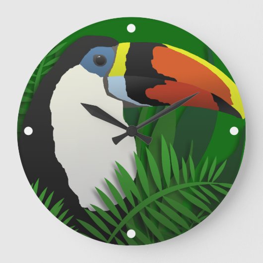 The Grand Toucan Große Wanduhr (Vorderseite)