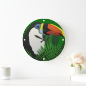 The Grand Toucan Große Wanduhr (Zuhause)