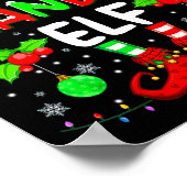 The Grandma Elf Costume Pajamas Pjs Christmas Xmas Poster (Ecke)