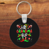 The Grandma Elf Costume Pajamas Pjs Christmas Xmas Schlüsselanhänger (Vorderseite)