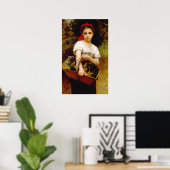 The Grape Picker William-Adolphe Bouguereau 1875 Poster (Heimbüro)