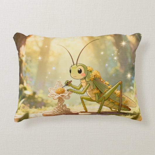 The Grasshopper and the Nectar Artwork.1 Dekokissen (Vorderseite)