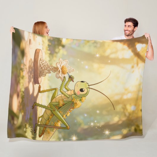 The Grasshopper and the Nectar Artwork.1 Fleecedecke (Beispiel)