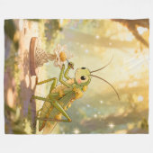 The Grasshopper and the Nectar Artwork.1 Fleecedecke (Vorderseite (Horizontal))