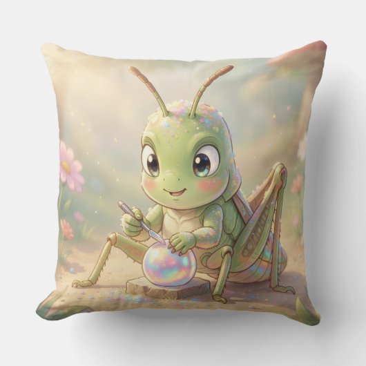 The Grasshopper and the Nectar Artwork.8 Kissen (Vorderseite)