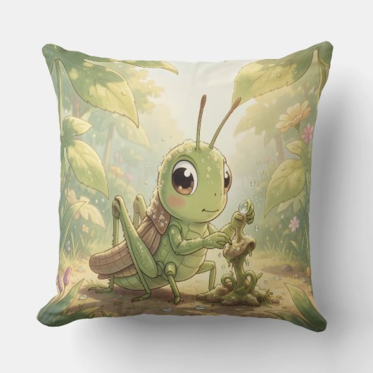The Grasshopper and the Nectar Artwork.8 Kissen (Vorderseite)