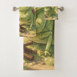 The Grasshopper and the Nectar Artwork Badhandtuch Set