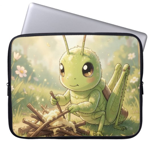 The Grasshopper and the Nectar Artwork Laptopschutzhülle (Vorderseite)