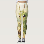 The Grasshopper and the Nectar Artwork Leggings (Vorderseite)