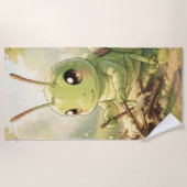 The Grasshopper and the Nectar Artwork Strandtuch (Vorderseite)