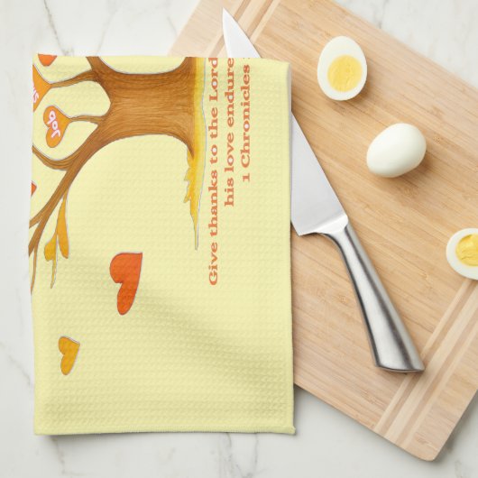 "The Gratitude Tree" Küchentücher (Viertel Falte)