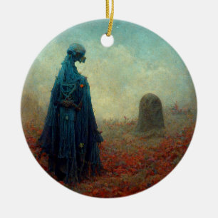 The Grave Surreal Sci-Fi Fantasy Alien Keramik Ornament