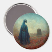The Grave Surreal Sci-Fi Fantasy Alien Magnet (Vorderseite/Rückseite)