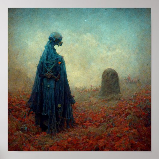 The Grave Surreal Sci-Fi Fantasy Alien Poster (Vorne)