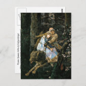 The Gray Wolf Fantasy Art Postkarte (Vorne/Hinten)