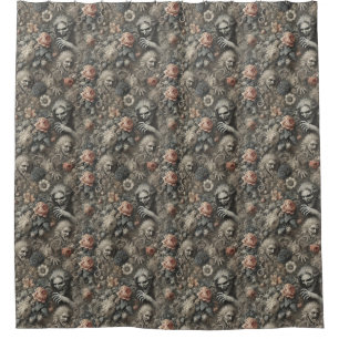 The Grays - Gothic Viktorianisch Design Duschvorhang