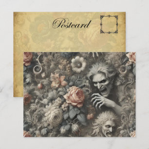 The Grays - Gothic Viktorianisch Design Feiertagspostkarte