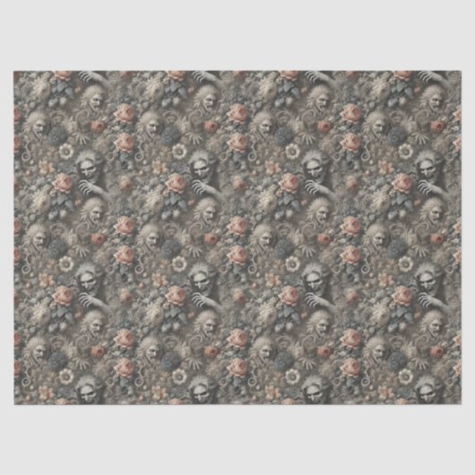 The Grays - Gothic Viktorianisch Design Seidenpapier (Vorderseite)