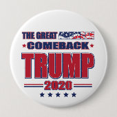 The Great American Comeback Trump 2020 Button (Vorderseite)