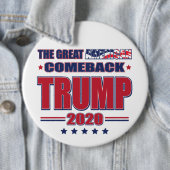 The Great American Comeback Trump 2020 Button (Beispiel)