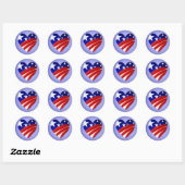 The Great American Heart Stickers (Blatt)