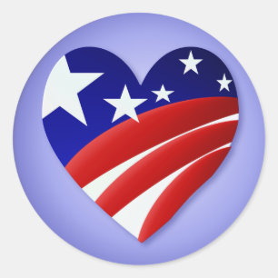 The Great American Heart Stickers