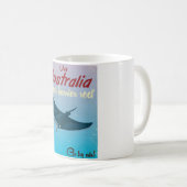 The Great Barrier Reef, Australia Travel Poster Kaffeetasse (VorderseiteRechts)