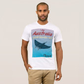 The Great Barrier Reef, Australia Travel Poster T-Shirt (Vorne ganz)