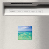 The Great Barrier Reef, Luft View Green 2 Magnet (In Situ (Geschirrspüler))