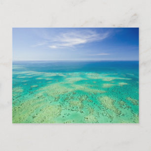 The Great Barrier Reef, Luft View Green 2 Postkarte
