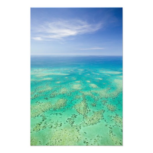 The Great Barrier Reef, Luftbild von Green Fotodruck (Vorne)