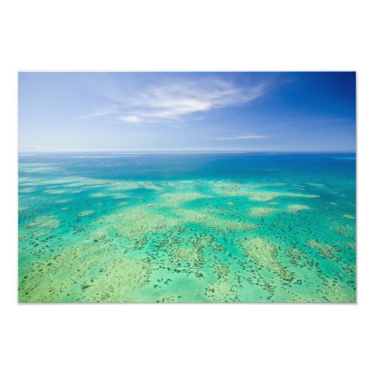 The Great Barrier Reef, Luftbild von Green Fotodruck (Vorne)