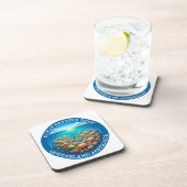 The Great Barrier Reef, Queensland, Australien Getränkeuntersetzer (Rechte Seite)