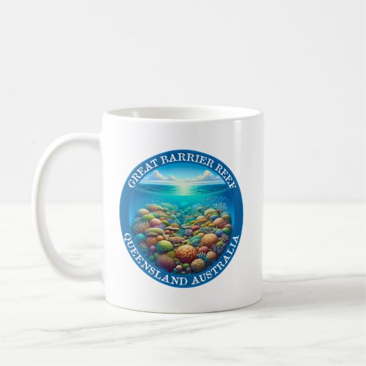 The Great Barrier Reef, Queensland, Australien Kaffeetasse (Links)