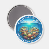 The Great Barrier Reef, Queensland, Australien Magnet (Vorderseite/Rückseite)