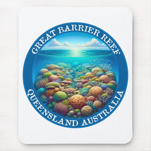 The Great Barrier Reef, Queensland, Australien Mousepad (Vorne)