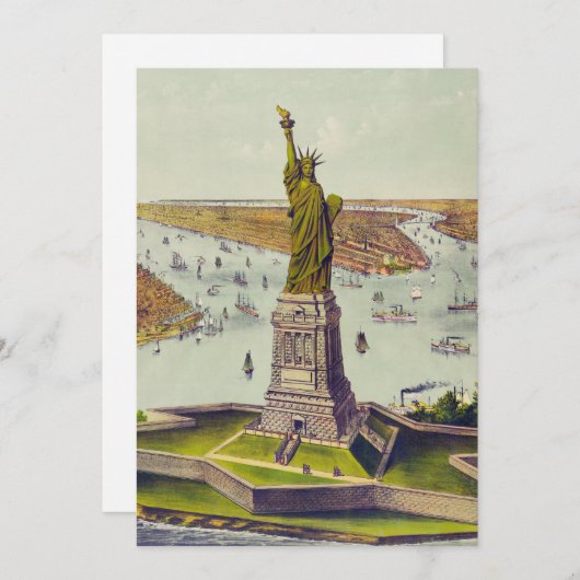 The Great Bartholdi Statue, Statue of Liberty Einladung (Vorne/Hinten)