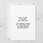 The Great Bartholdi Statue, Statue of Liberty Einladung (Rückseite)