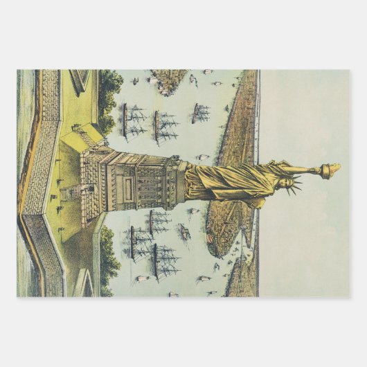 The Great Bartholdi Statue, Statue of Liberty Geschenkpapier Set (Vorderseite 3)
