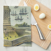 The Great Bartholdi Statue, Statue of Liberty Geschirrtuch (Viertel Falte)