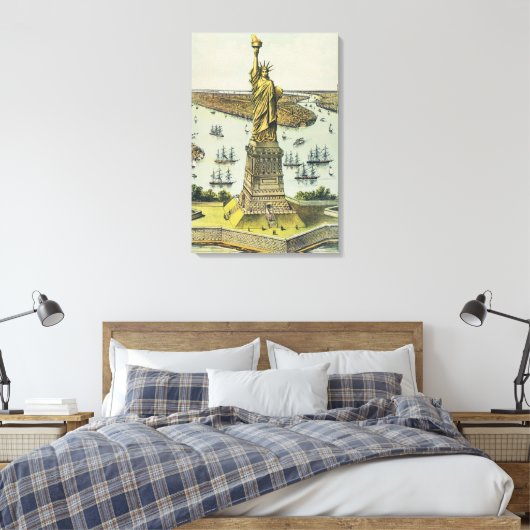 The Great Bartholdi Statue, Statue of Liberty Leinwanddruck (Insitu (Schlafzimmer))
