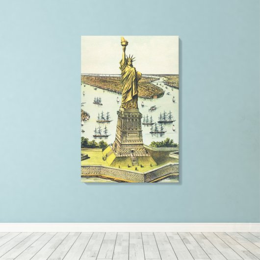 The Great Bartholdi Statue, Statue of Liberty Leinwanddruck (Insitu (Holzboden))