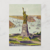 The Great Bartholdi Statue, Statue of Liberty Postkarte (Vorderseite)