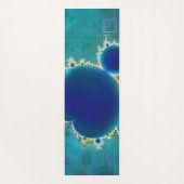 The Great Blue Mandelbrot Set Fraktal Schatzkarte Yogamatte (Rückseite)